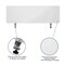Flash Furniture Clear Acrylic Desk Partition, 18"H x 55"L, Hardware Included BR-DDIA-45139-GG